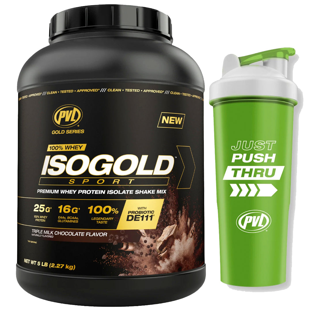 ISO GOLD PVL (5 LB) PROTEINA ISOLATE + SHAKER