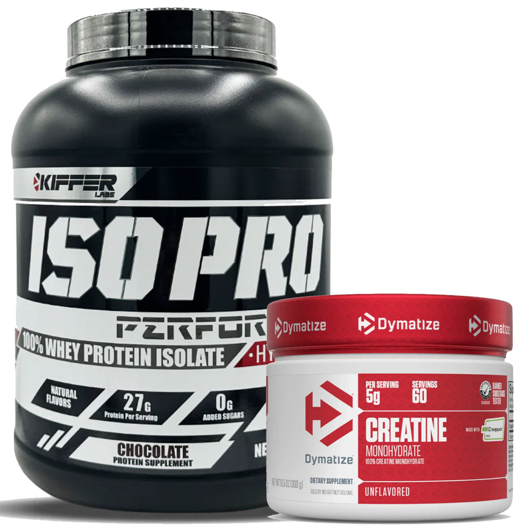 ISO PRO 5LB KIFFER + CREATINA CREAPURE 300 GR DYMATIZE
