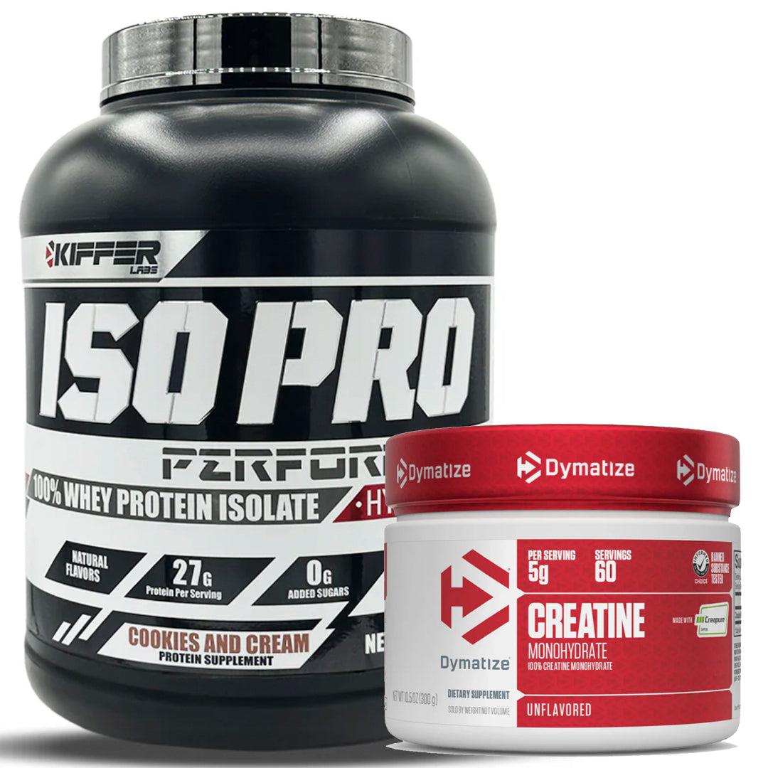 ISO PRO 5LB KIFFER + CREATINA CREAPURE 300 GR DYMATIZE