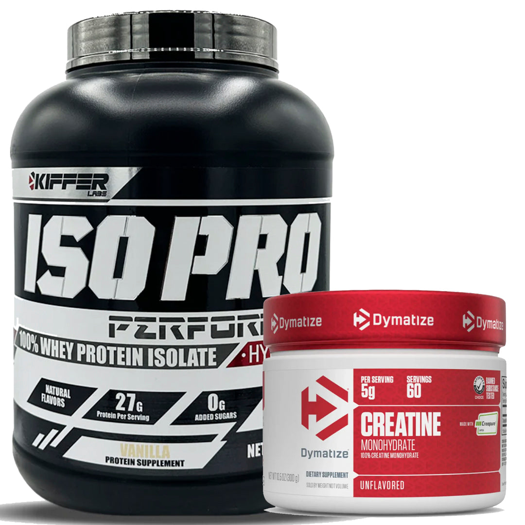 ISO PRO 5LB KIFFER + CREATINA CREAPURE 300 GR DYMATIZE