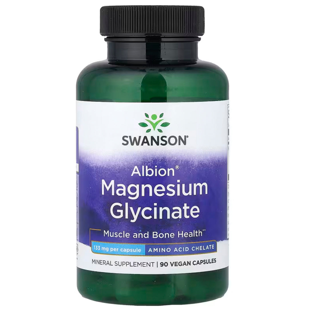 Magnesio Glicinato 133Mg (90 Cápsulas veganas) Swanson