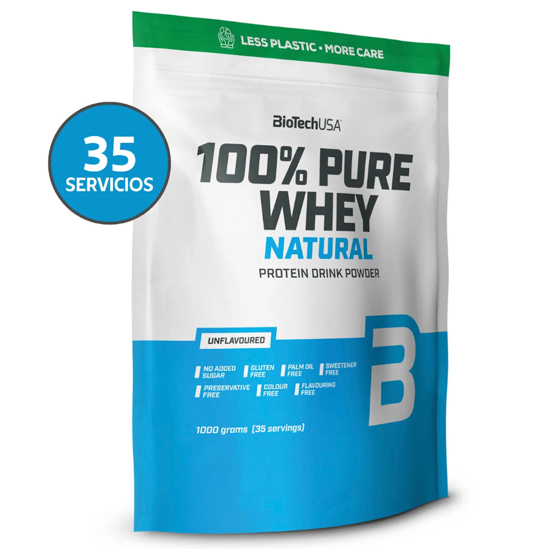 100% PURE WHEY NATURAL 1 KG BIOTECH