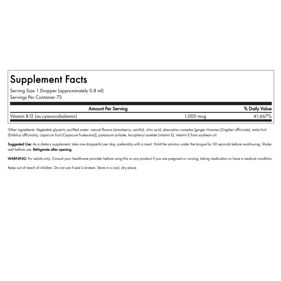 B12 (1.000 MCG) Liquida Swanson