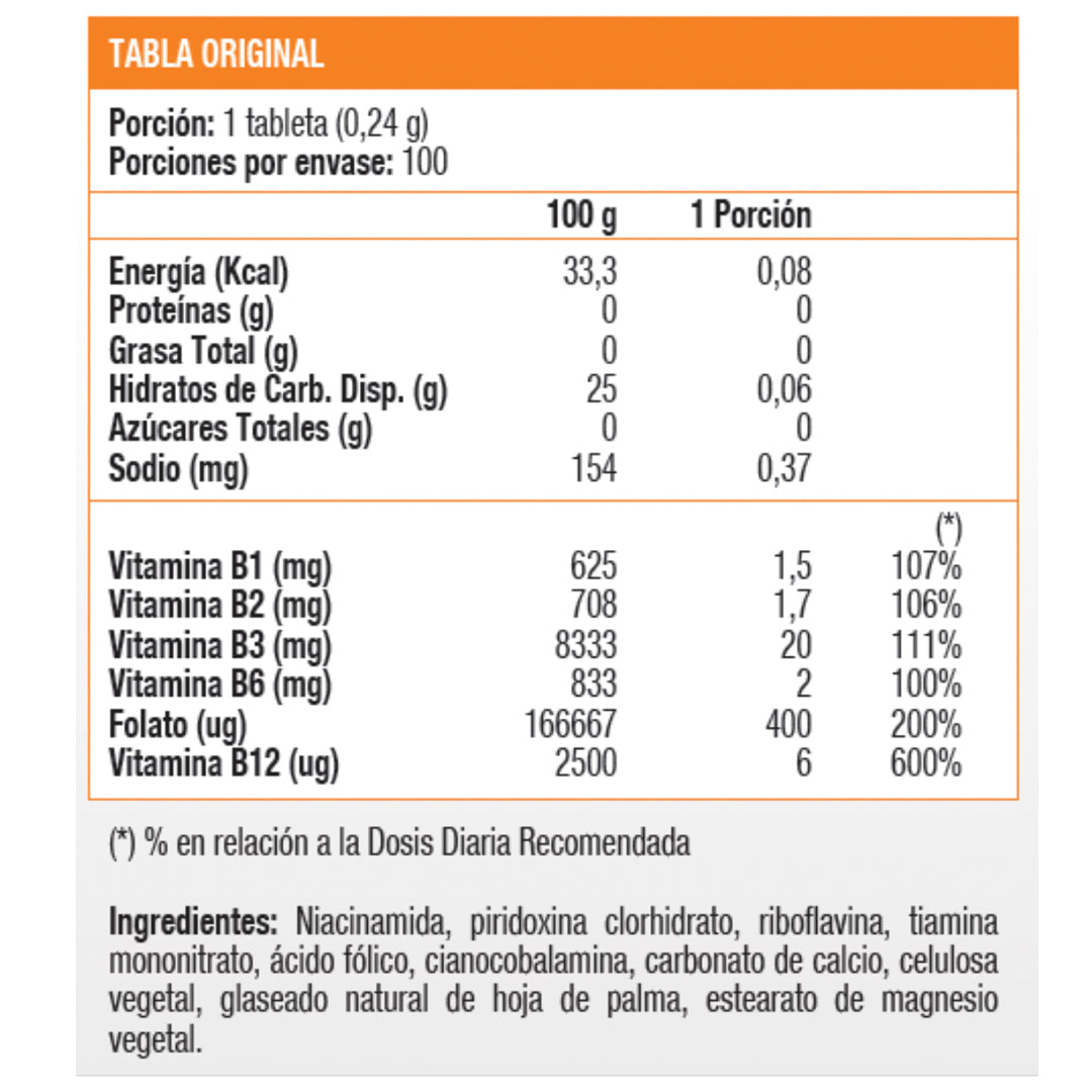 B Complex (100 Tab) 100% Sundown