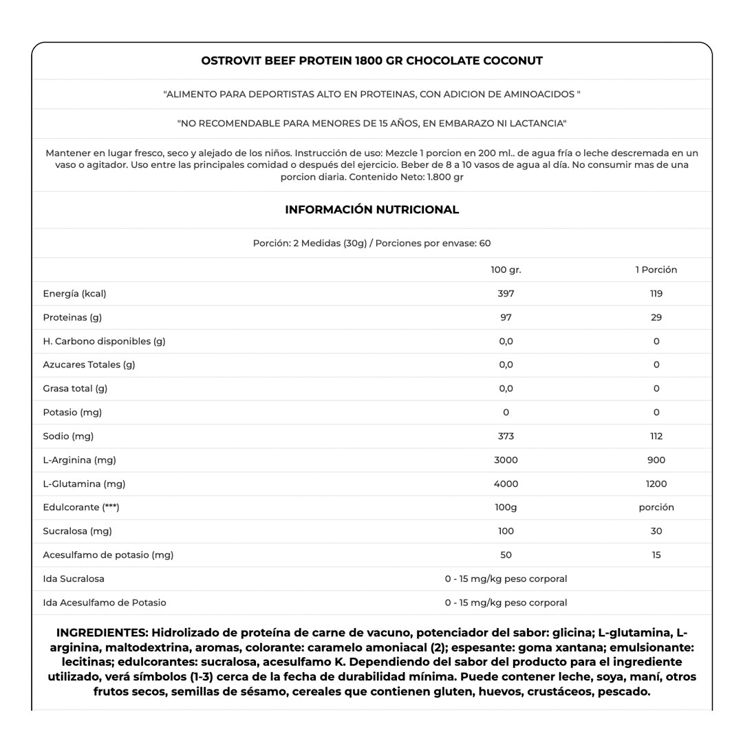 Beef Protein 1.8 Kg Ostrovit