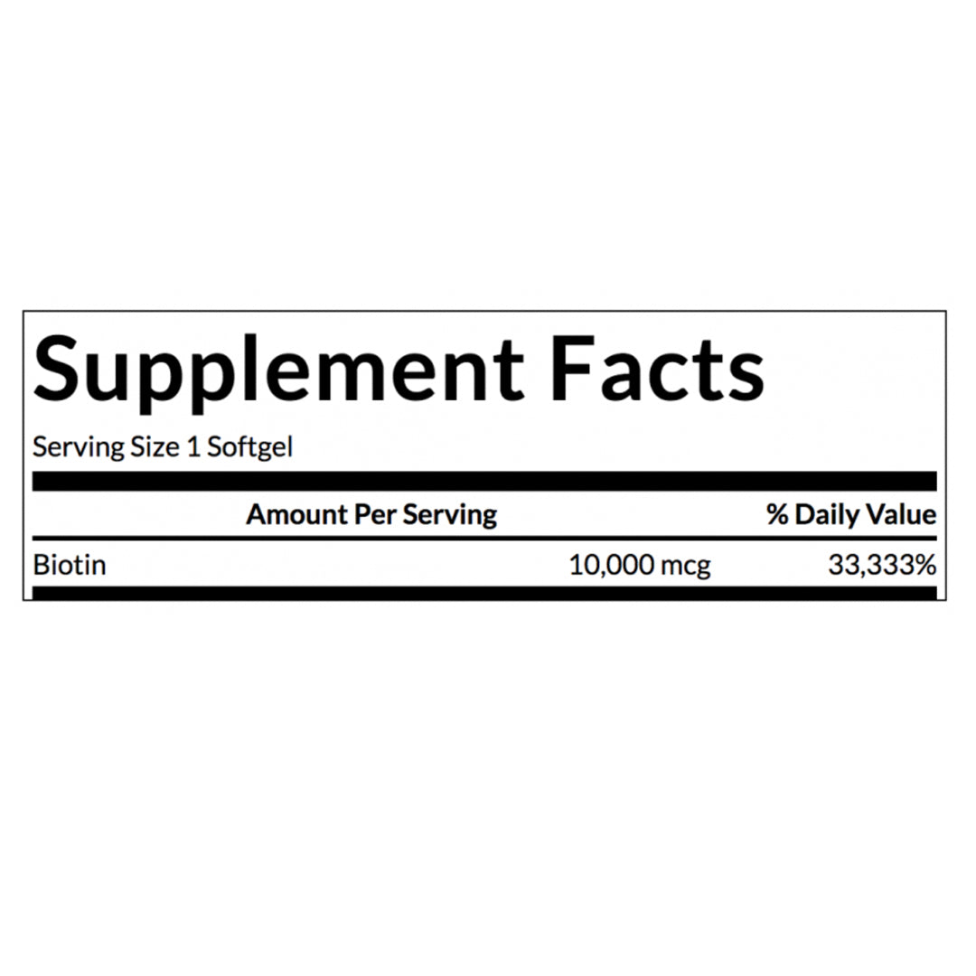 Biotina (10.000 mcg) 60 Softgel Swanson-Vitaminas,salud-One Nutrition-Swanson