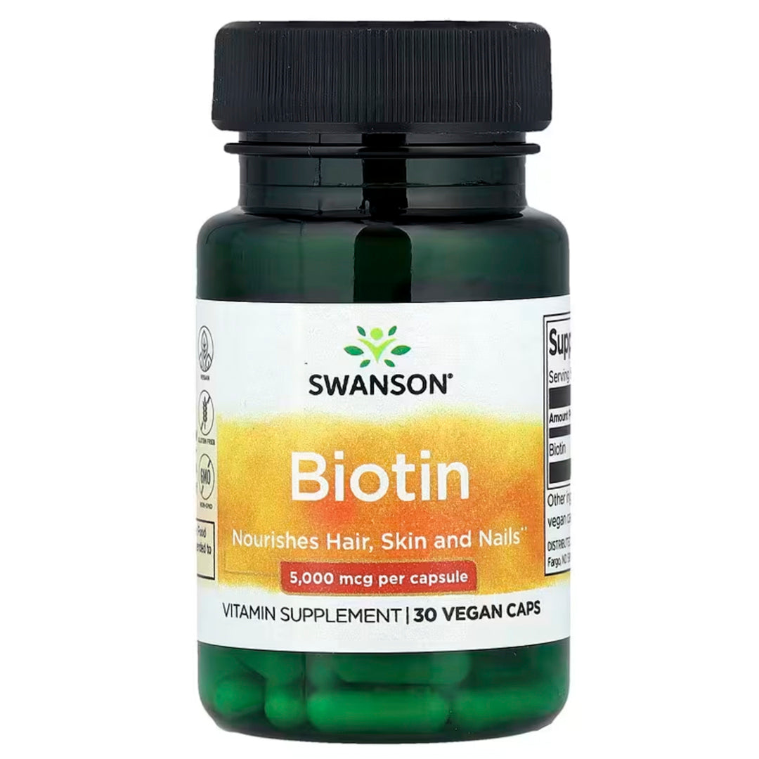 Biotina 5.000 Mcg (30 cap) Swanson--One Nutrition-Swanson