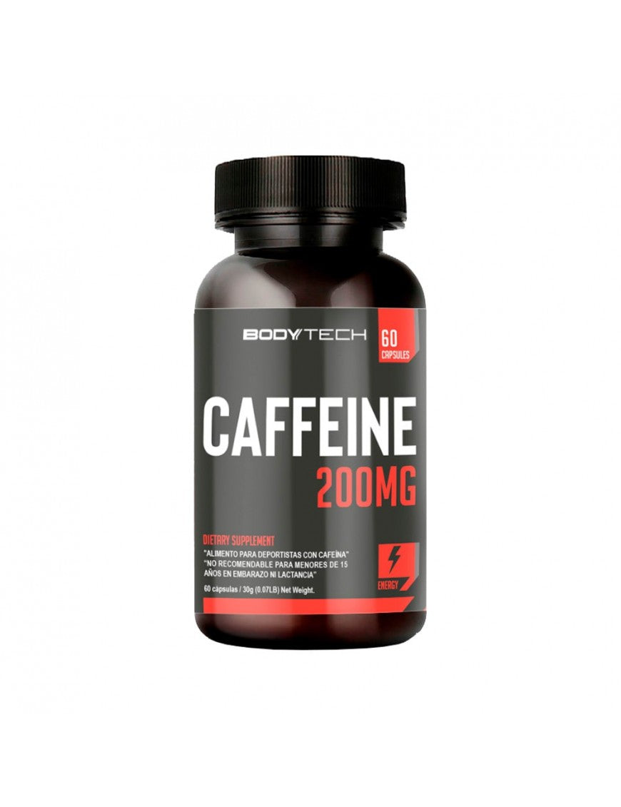 Cafeína 200Mg (60 cap) Bodytech - 60 Capsulas