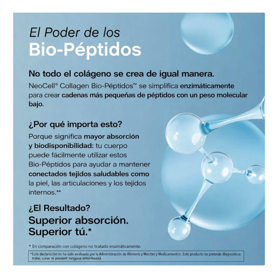 Colágeno Bio-Péptidos (hidrolizado) Grassfed de Absorción Superior 20 gr. + Proteína 18 gr.