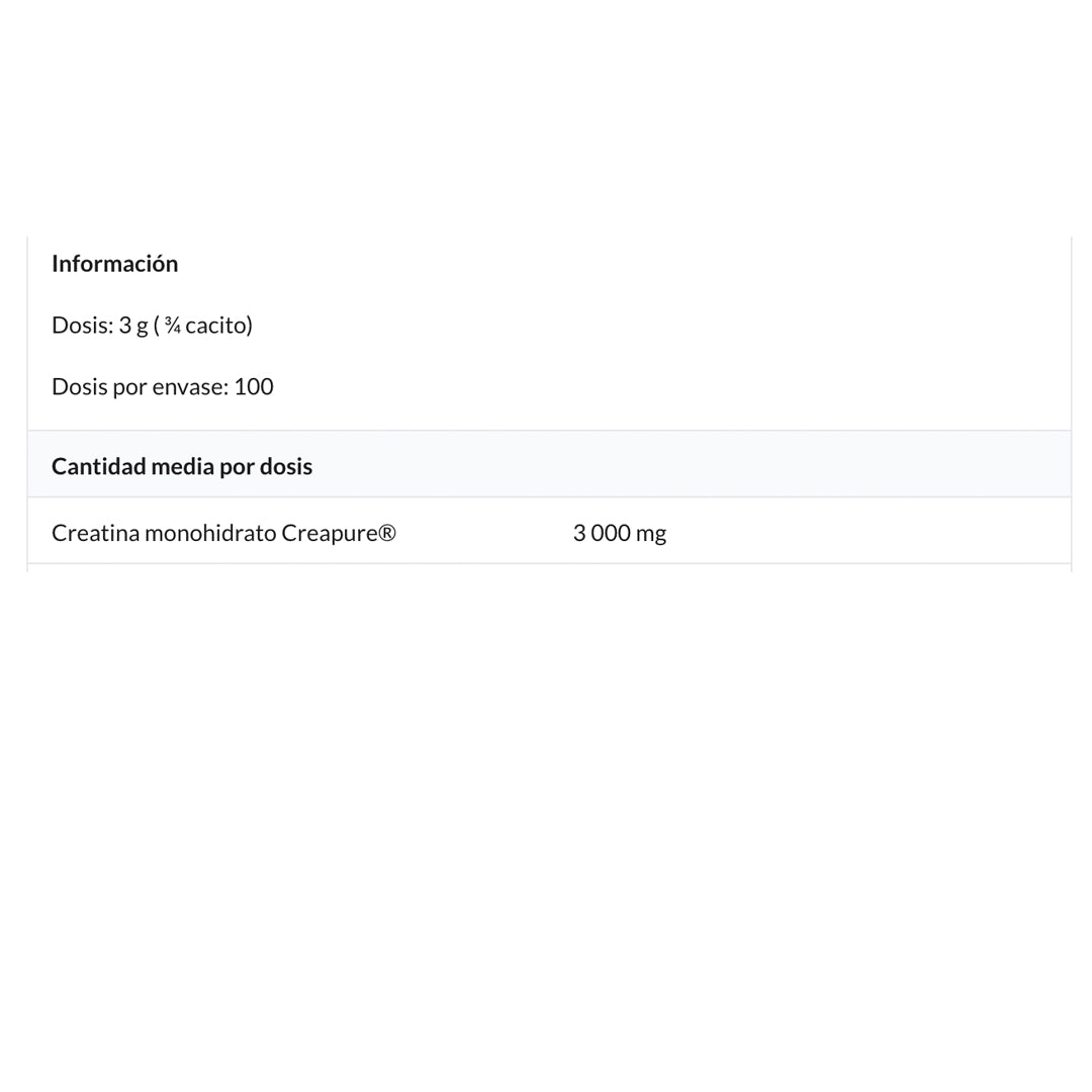 Creatina Creapure Monohidrato (300 Gr) Amix  Black Line