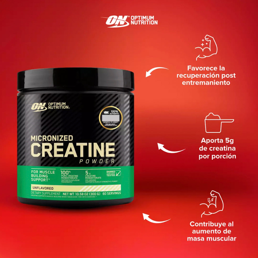 CREATINA (300 GR) MICRONIZED OPTIMUM NUTRITION