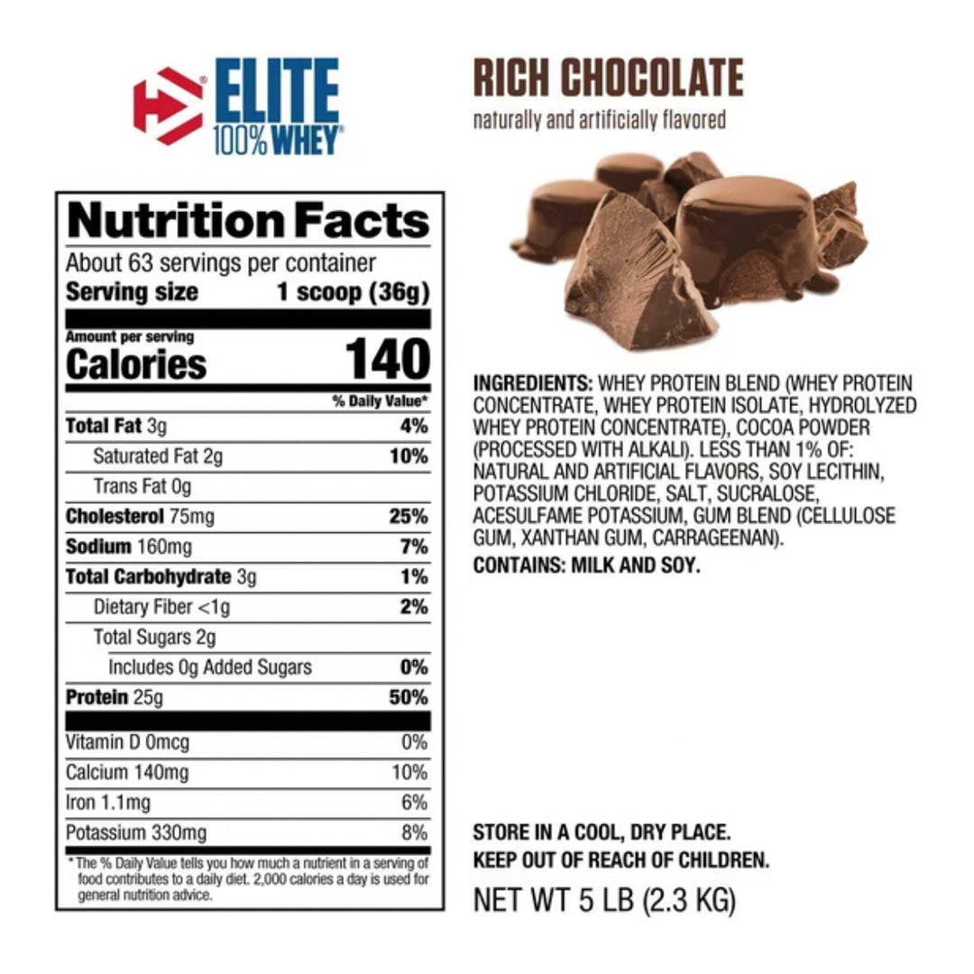 ELITE 100% WHEY (5LB) DYMATIZE