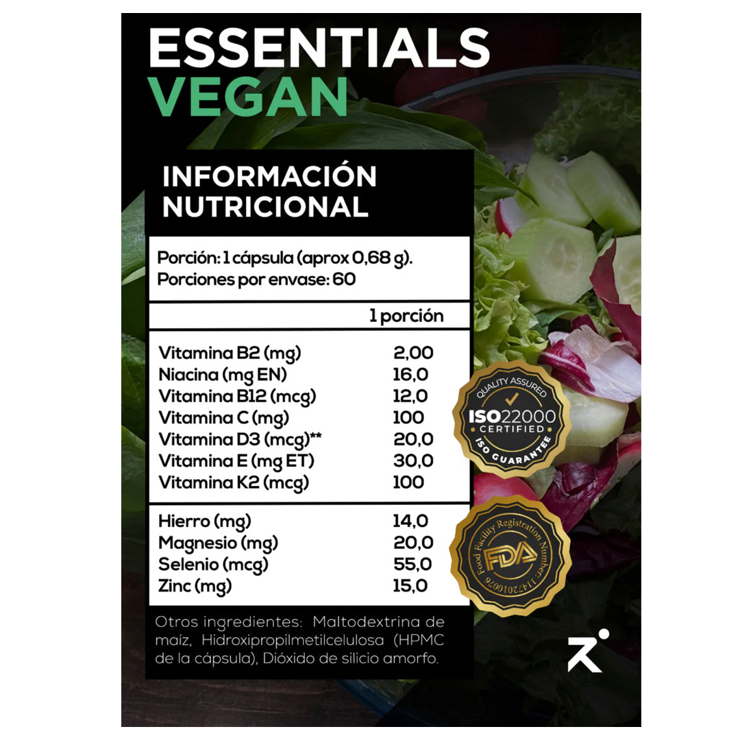 Essentials VEGAN (60 cap) STRIVE--One Nutrition-STRIVE