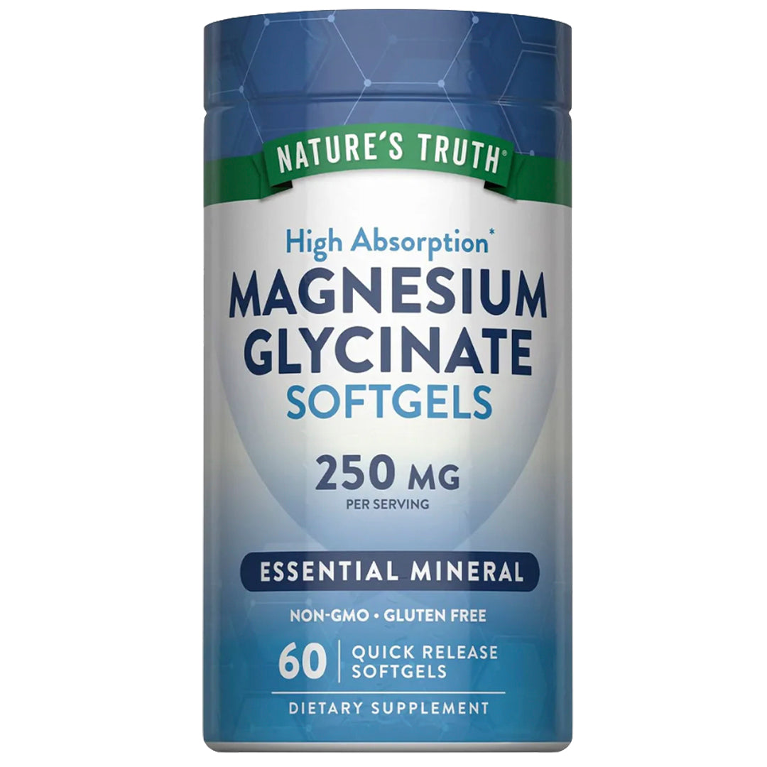 Magnesio Glicinato 250 Mg ( 60 Softgel) Nature´s Truth