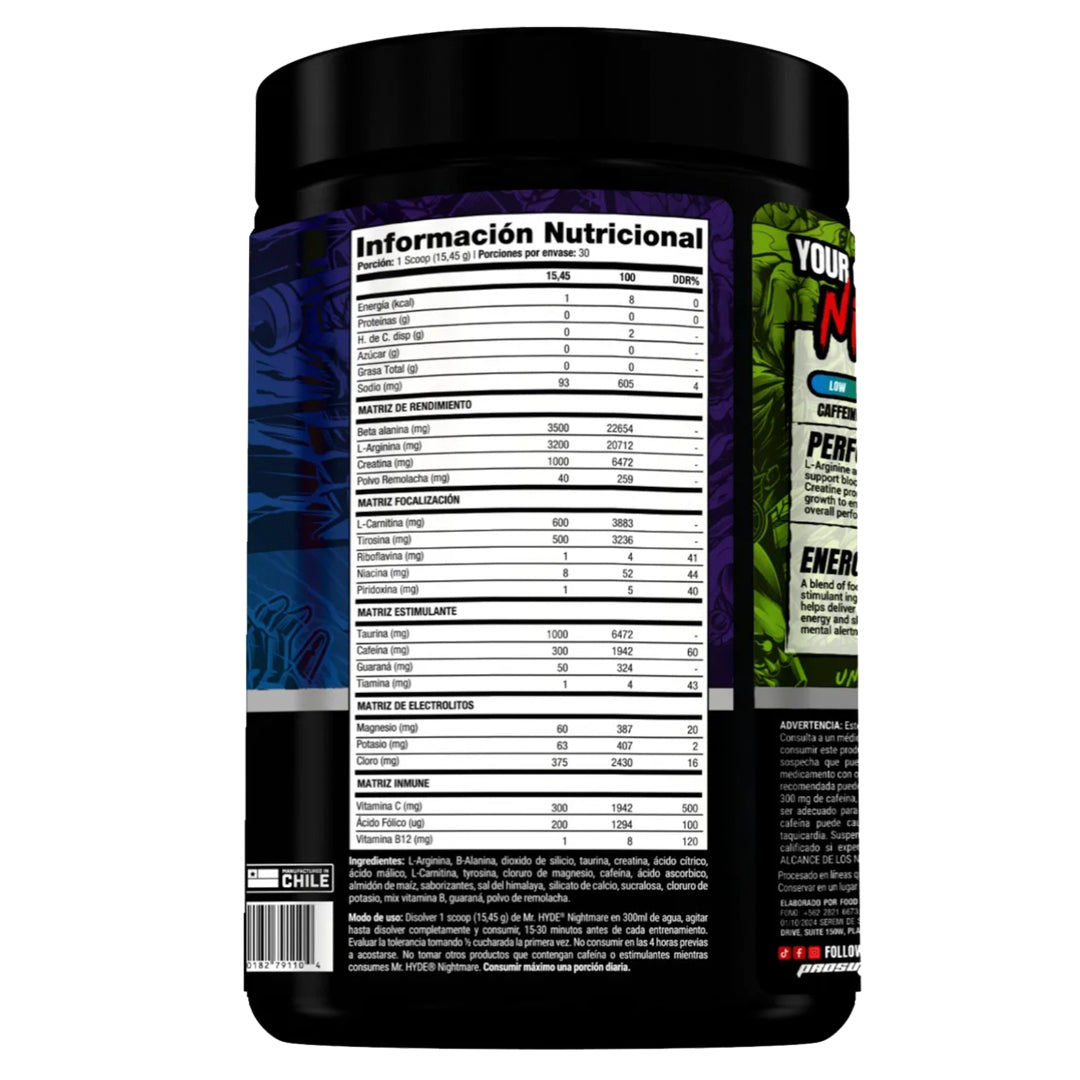 MR HYDE NIGHTMARE (30 SERV) PROSUPPS-Pre Entrenamiento-One Nutrition-PRO SUPPS USA