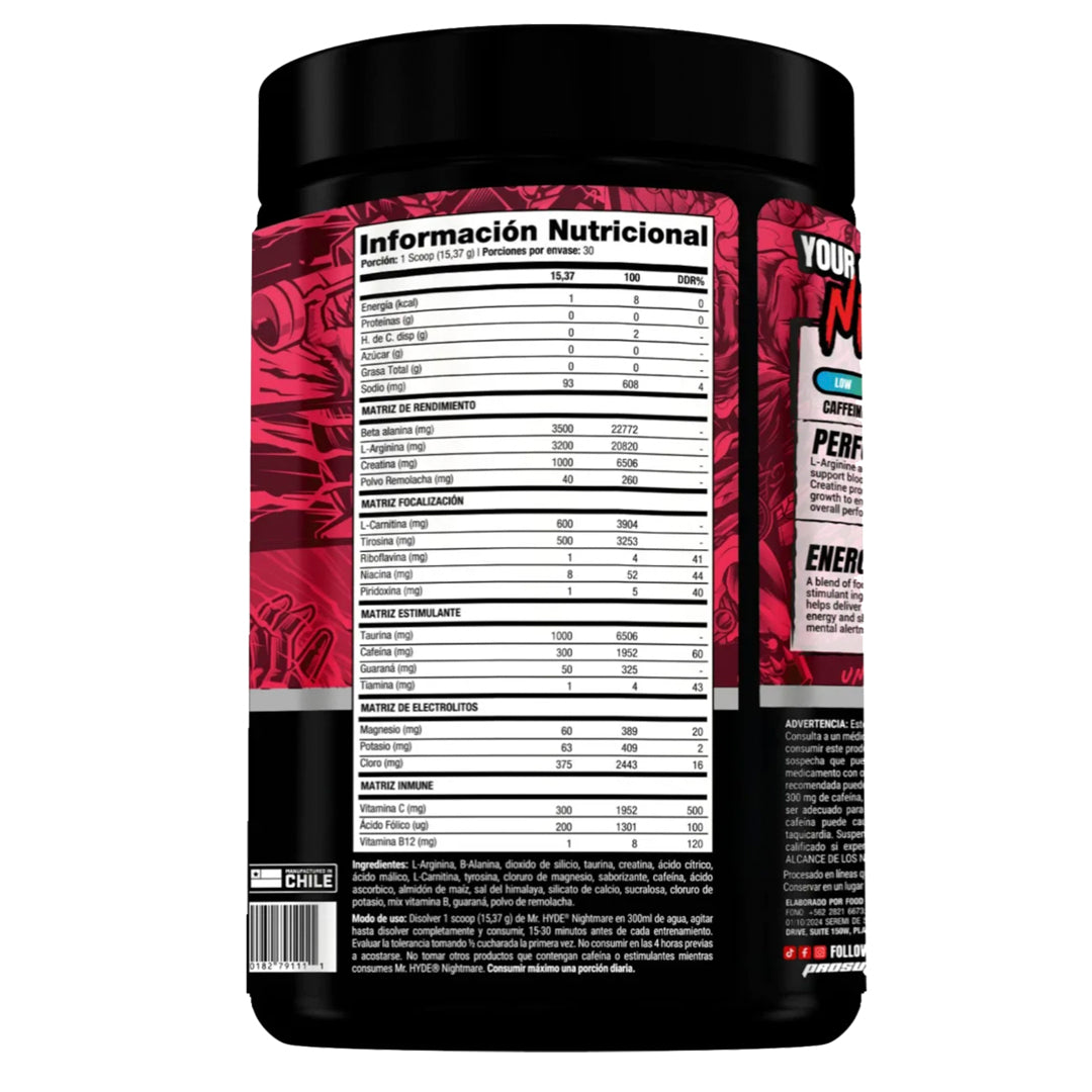 MR HYDE NIGHTMARE (30 SERV) PROSUPPS-Pre Entrenamiento-One Nutrition-PRO SUPPS USA