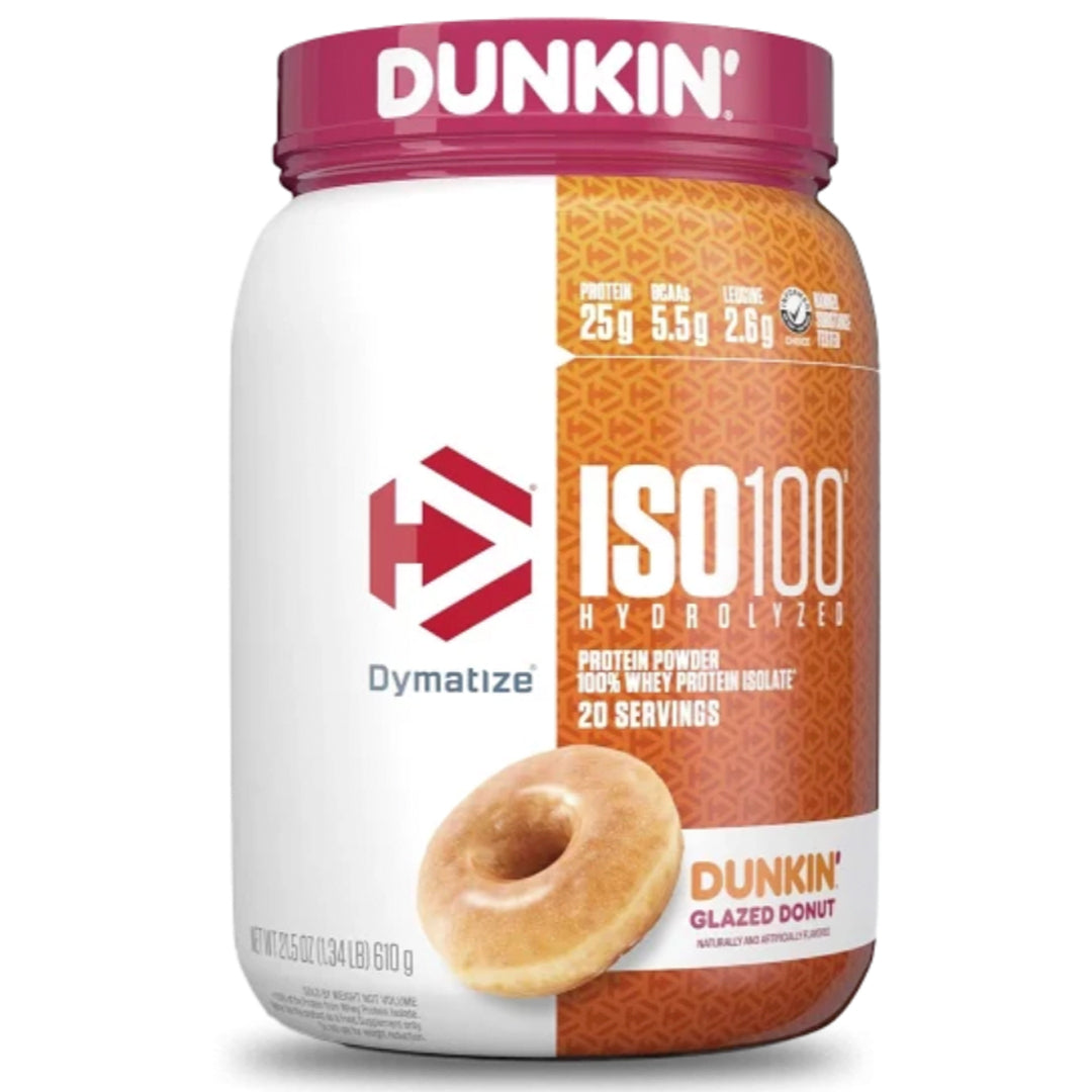 ISO 100 DUNKIN 1.4 LB EDICIÓN LIMITADA DYMATIZE - Glazed Donut