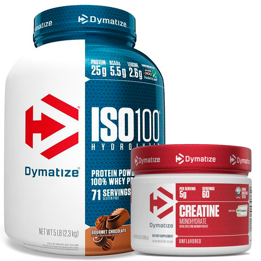ISO 100 5LB DYMATIZE + CREATINA CREAPURE 300 GR DYMATIZE