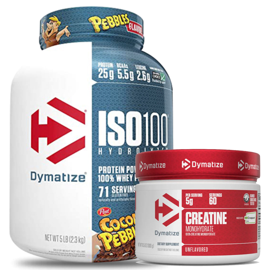 ISO 100 5LB DYMATIZE + CREATINA CREAPURE 300 GR DYMATIZE