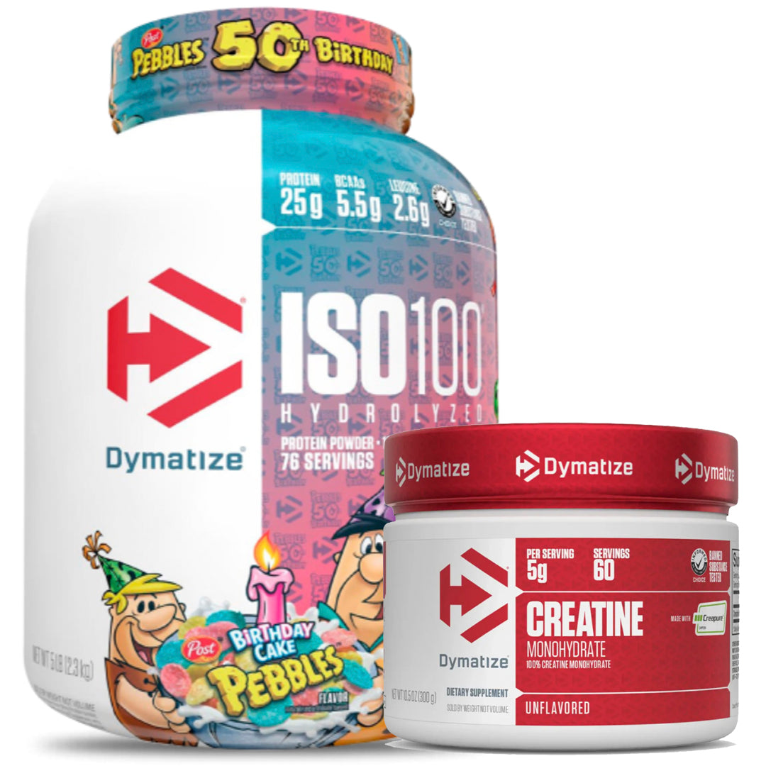 ISO 100 5LB DYMATIZE + CREATINA CREAPURE 300 GR DYMATIZE