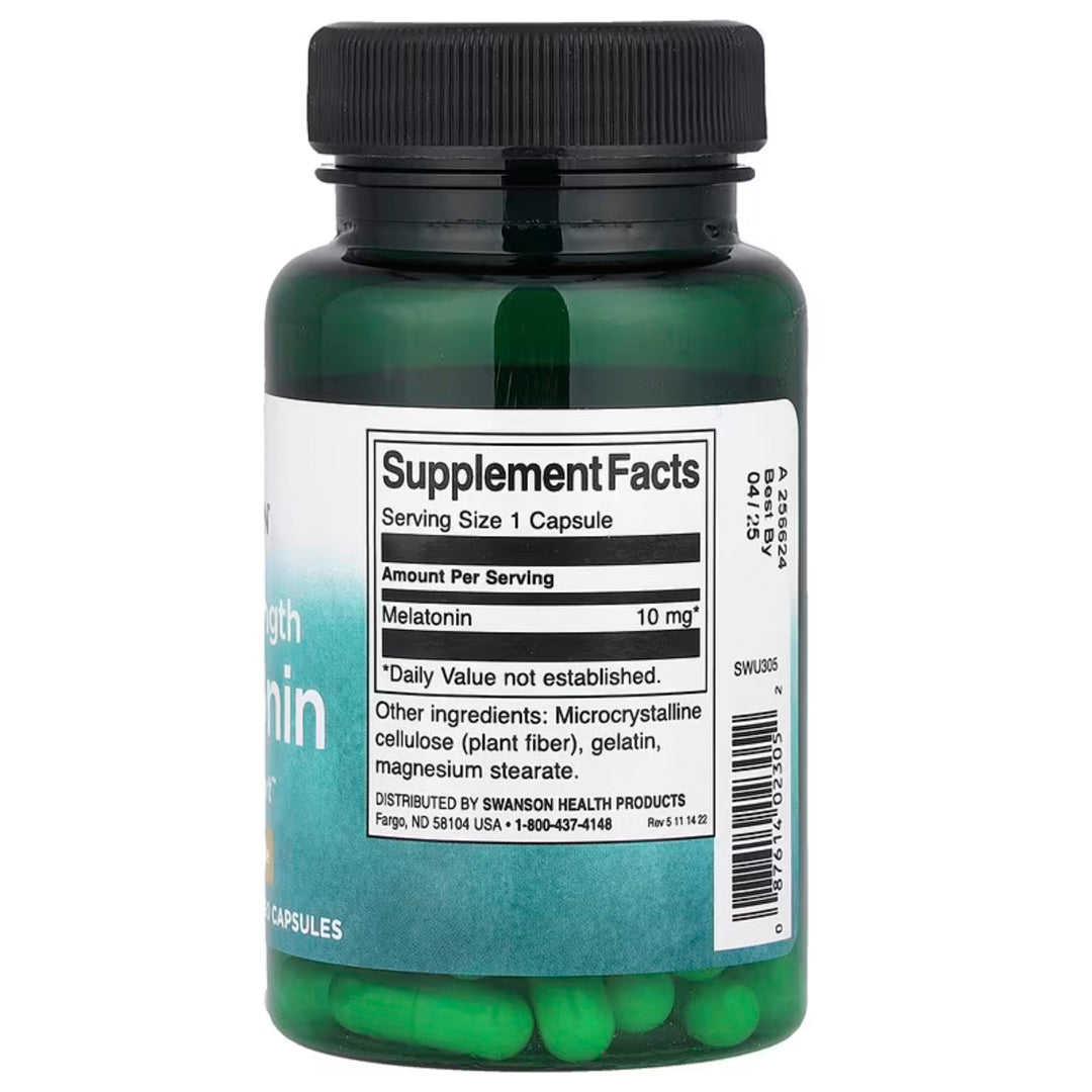 Melatonina 10 mg! (60 Cápsulas) Swanson