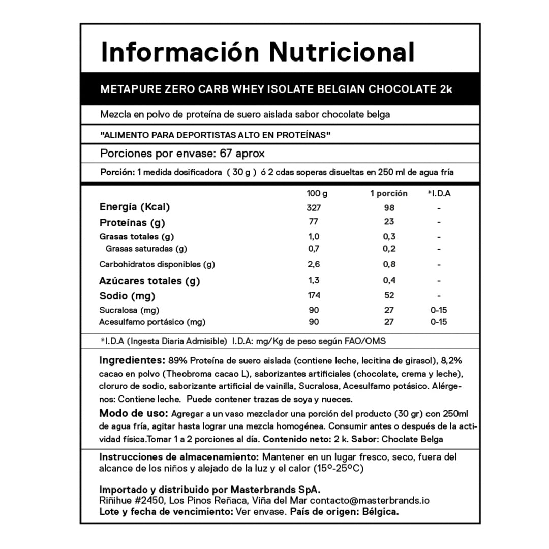 METAPURE  QNT ( 2 KG )-Proteína-One Nutrition-QNT