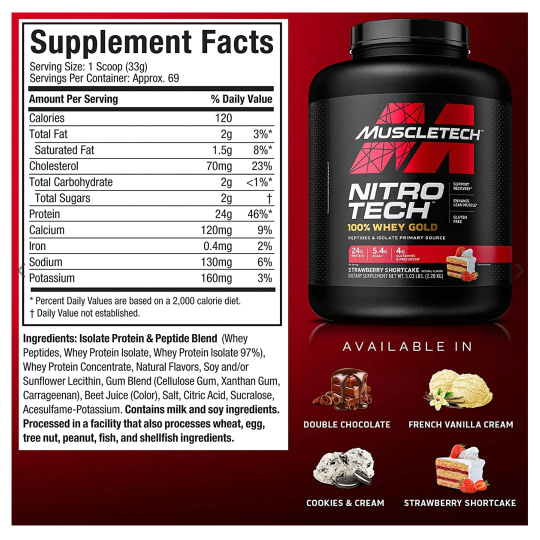 Nitro Tech Whey Gold 5 Lb Muscletech