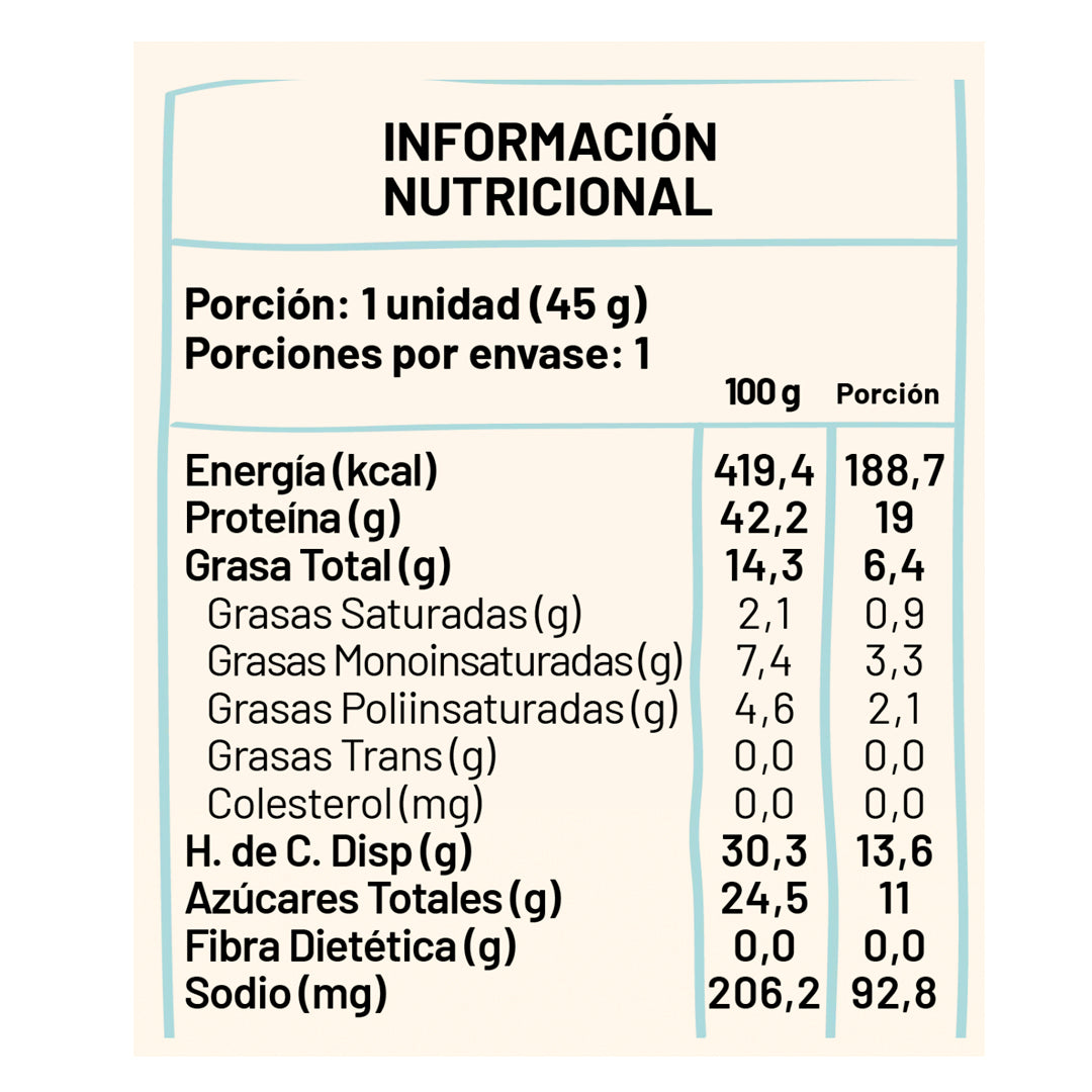 Protein Bar (45 Gr) MANÍ MIEL Under Five