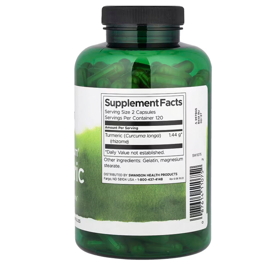 Tumeric Full Spectrum 240! cap veganas Swanson--One Nutrition-Swanson