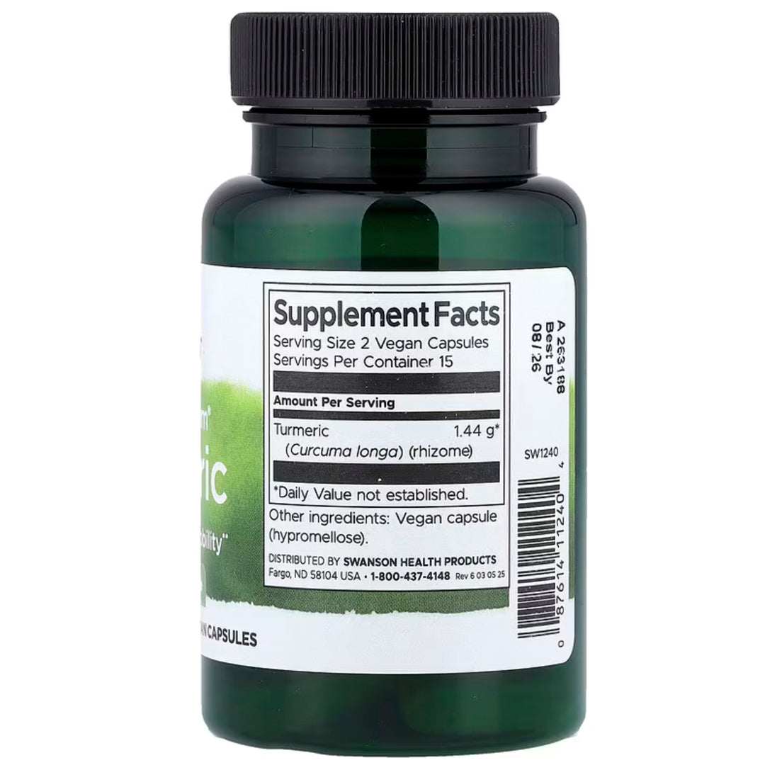 Tumeric Full Spectrum (30 Cápsulas veganas) Swanson