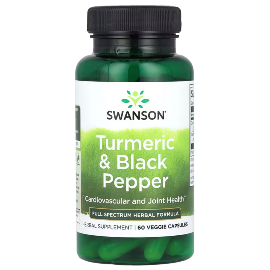 Turmeric Black Pepper - Cúrcuma y Pimienta Negra (60 cap) Swanson--One Nutrition-SWANSON