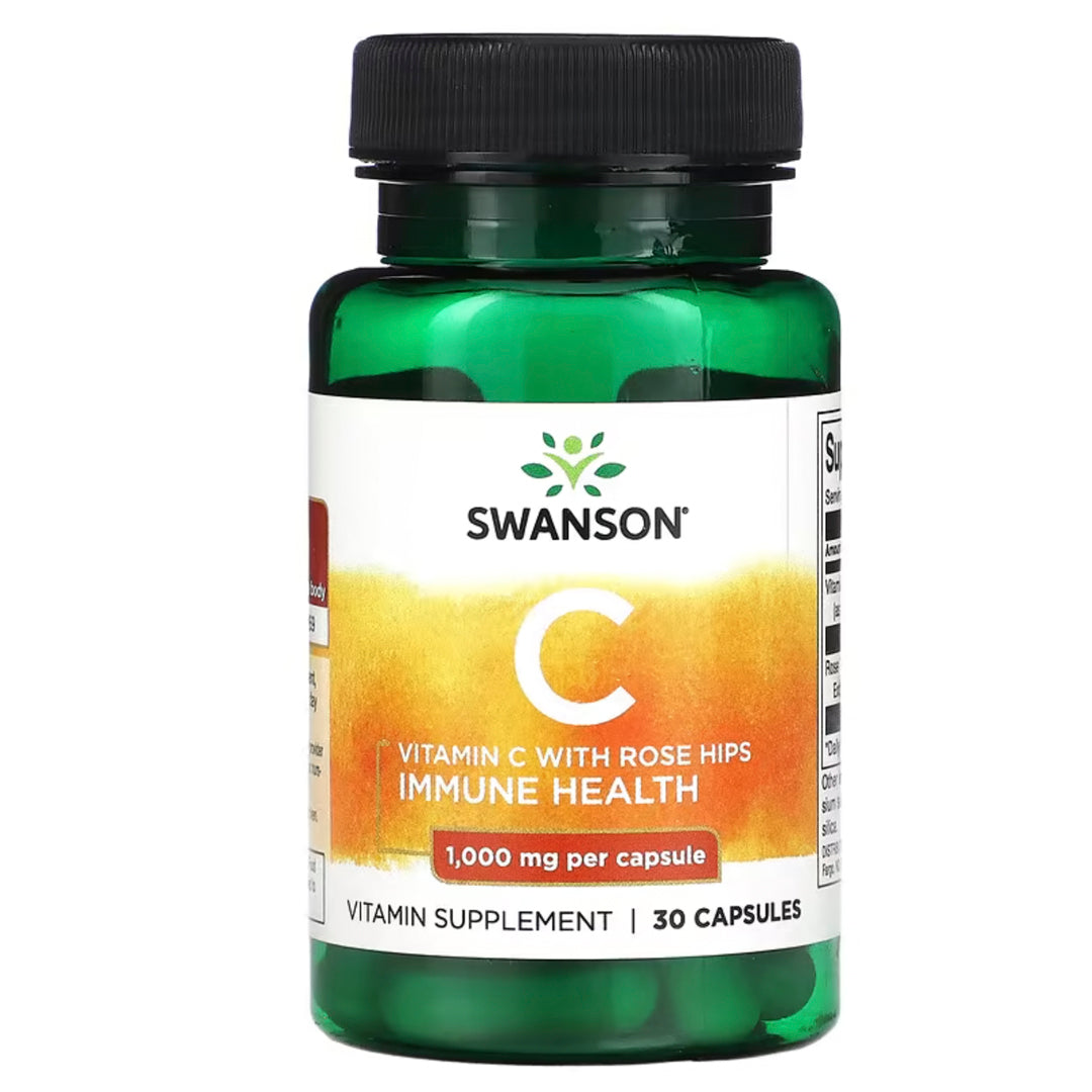 VITAMINA C (1000) 30 CAP SWANSON--One Nutrition-SWANSON
