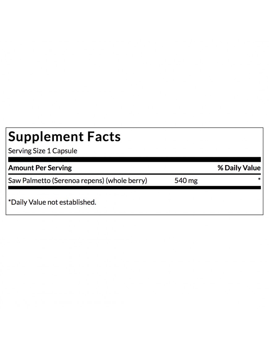 Complément Alimentaire Swanson Saw Palmetto (Sabal) 540 Mg – Boîte De 100 Capsules – Neuf
